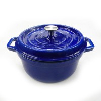 wholesale 24cm two ears enamled cast iron dutch oven