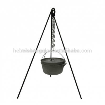 Black Painting Campfire Tripod for Dutch Oven