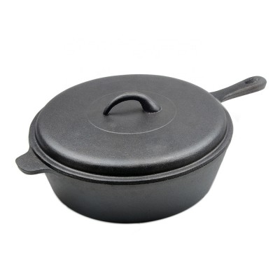 Pre-seasoned Cast Iron Chicken Fryer Pan