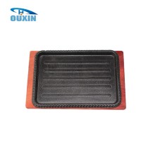 cast iron square hot plate and grill plate for gas stove