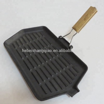 Cast Iron Grill Griddle for BBQ with Pouring Lip