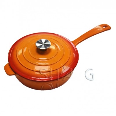 Colorful Enamelled Cast Iron Sauce Pot High Quality Cast Iron enamel Sauce Pan